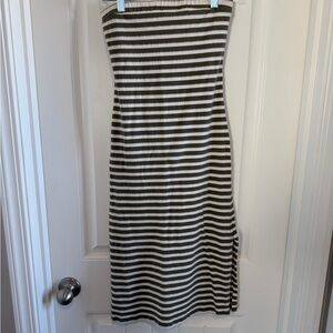 RVCA Striped Strapless Dress